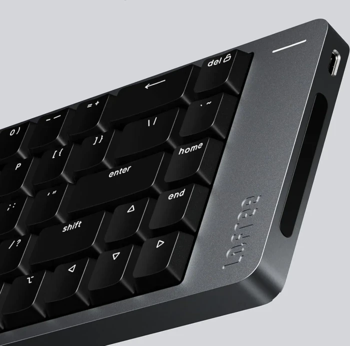 Lofree Flow 2 100, Space Black, LEDs weiß, Kailh LOW PROFILE Pulse, USB/Bluetooth, US