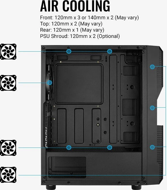 AeroCool Menace Saturn FRGB, Glasfenster