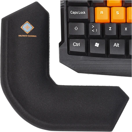 Deltaco Gaming Corner Wrist Pad, schwarz