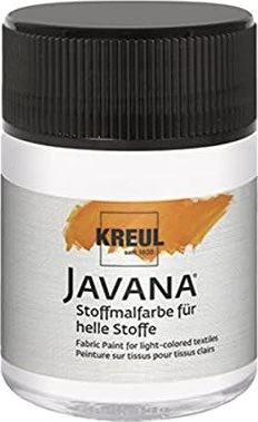 Kreul Javana Stoffmalfarbe für helle Stoffe, weiß, 50ml