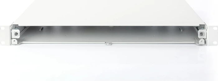 Digitus LWL/Glasfaser Spleißbox, Schnellverschluss, ausziehbar, 1HE, grau