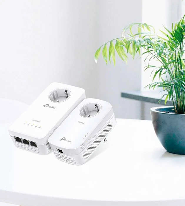 TP-Link AV1300 Gigabit Passthrough Powerline ac Wi-Fi Kit, 2er-Bundle