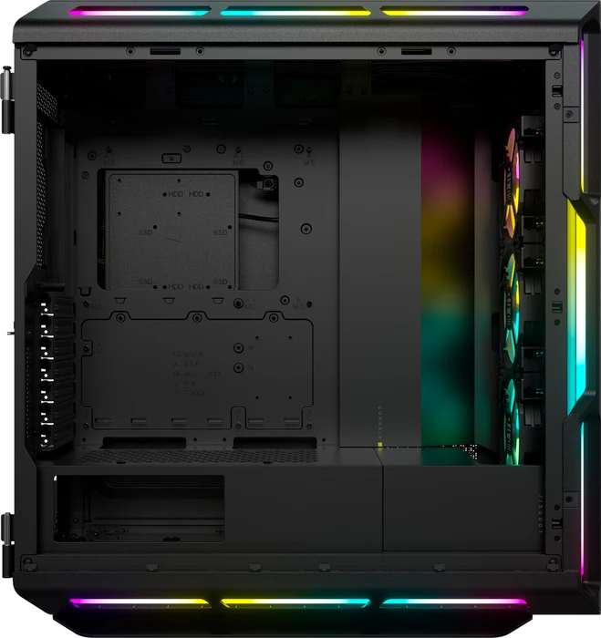 Corsair iCue 5000T RGB TG, schwarz, Glasfenster