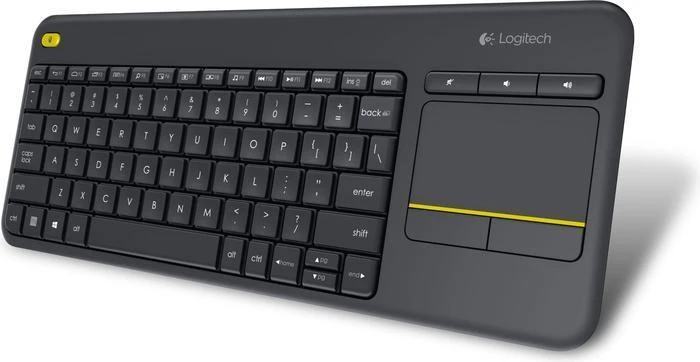 Logitech K400 Plus Wireless Touch Keyboard, schwarz, USB, US