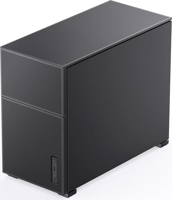 Jonsbo D31 Mesh Black, schwarz, Glasfenster