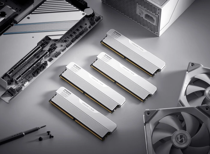 Klevv Urbane V RGB Brilliant White UDIMM 64GB Kit, DDR5-6400, CL32-38-38-78