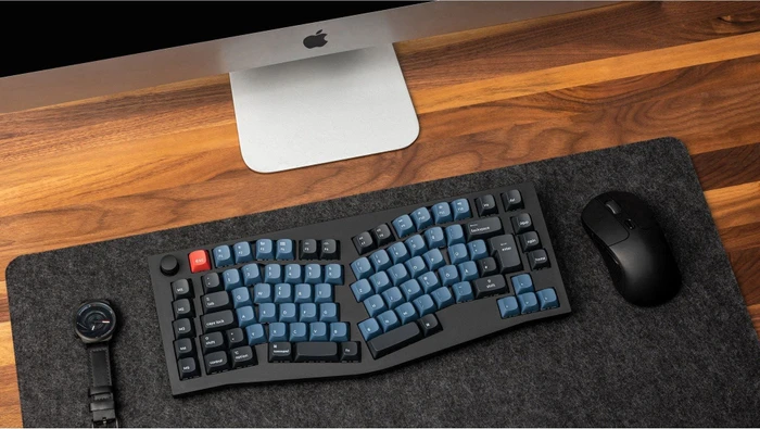 Keychron Q10 Alice, 75% Layout, LEDs RGB, Carbon Black, Gateron G Pro BROWN, USB & USB-A, DE