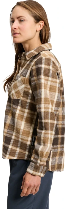 Black Diamond Project Heavy Flannel Hemd langarm bark brown/off white plaid (Damen)