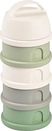 Beaba Dosierbox Aufbewahrungsbehälter-Set, cotton/sage green