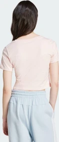 adidas Essentials 3-Streifen T-Shirt kurzarm sandy pink (Damen)