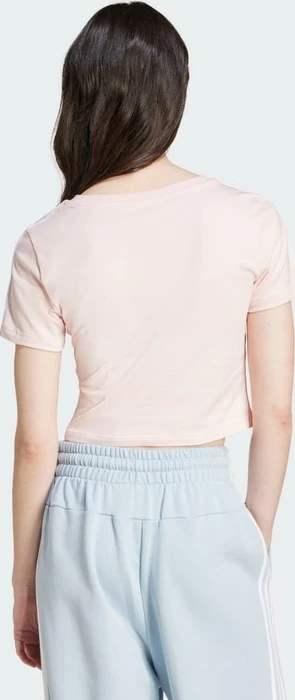 adidas Essentials 3-Streifen T-Shirt kurzarm sandy pink (Damen)
