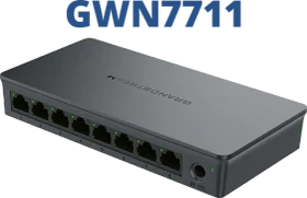 Grandstream GWN7711 Series Desktop Gigabit Managed Switch, 8x RJ-45 (GWN7711)