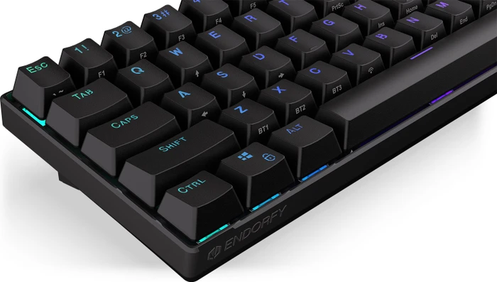 Endorfy Thock Compact Wireless Brown, PBT, LEDs RGB, hot-swap, Kailh Box BROWN, USB/Bluetooth, US