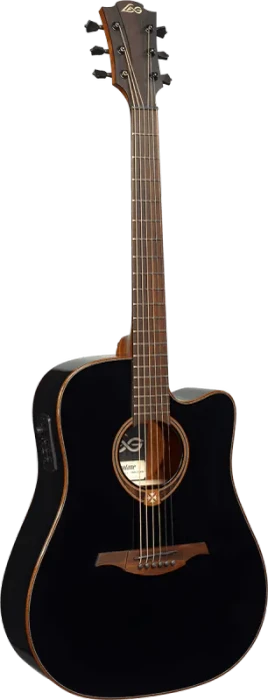 LAG Tramontane 118 Dreadnought Cutaway schwarz (T118DCE-BLK)