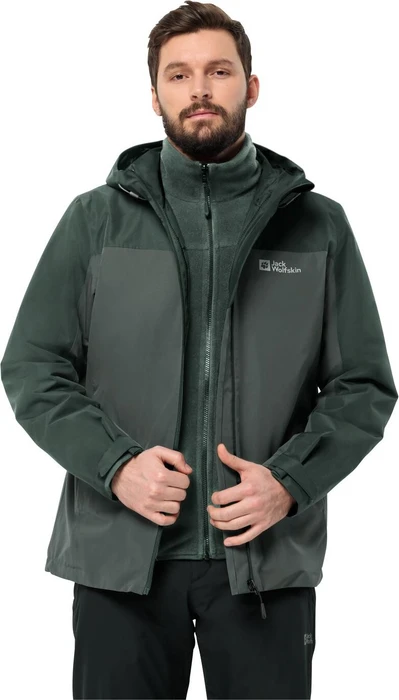 Jack Wolfskin Taubenberg 3in1 Funktionsjacke slate green (Herren)