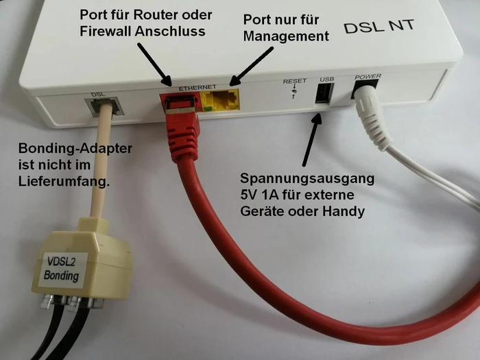 ZTE H186 Modem, 1x RJ-45