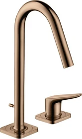 Hansgrohe Axor Citterio M 2-Loch Waschbeckenarmatur 160 mit Zugstange polished red gold
