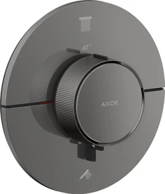Hansgrohe Axor ShowerSelect ID rund Thermostat für 2 Verbraucher polished black chrome