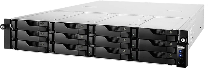 Asustor Lockerstor 1 12RD AS6512RD 72TB, 8GB RAM, 2x RJ-45 2.5GBase-T, 2x RJ-45 1000Base-T, 2HE