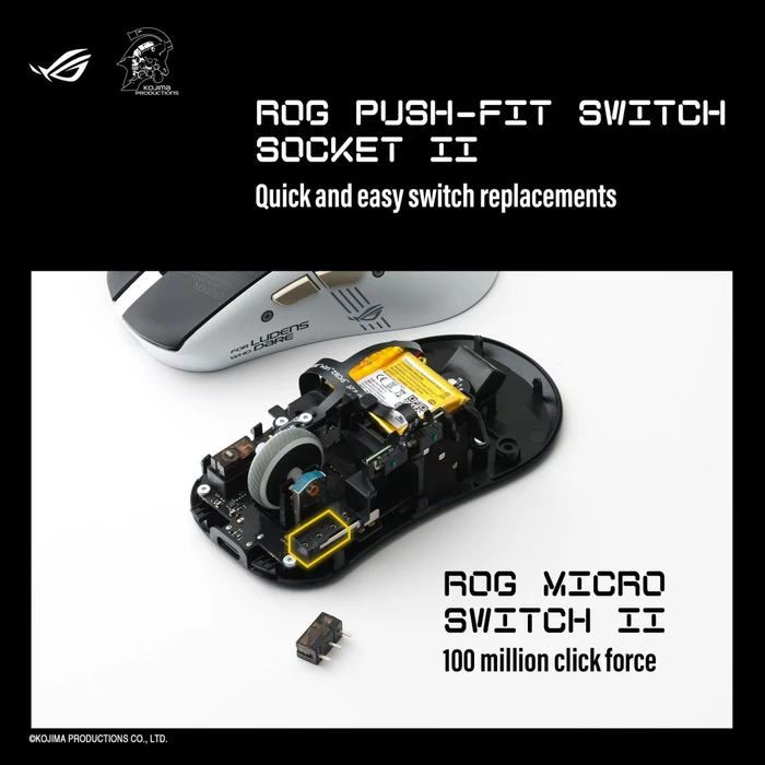 ASUS ROG Keris II Origin Wireless KJP Edition, USB/Bluetooth