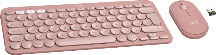 Logitech Pebble 2 Combo rosa, Logi Bolt, USB/Bluetooth, US