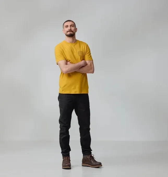 Fjällräven Hemp Blend Out Here T-Shirt kurzarm ochre (Herren)