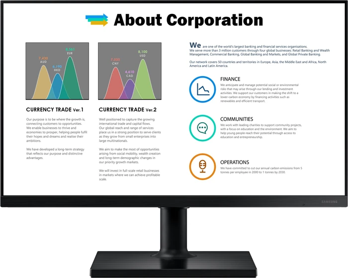 Samsung T45F (2021), 22"