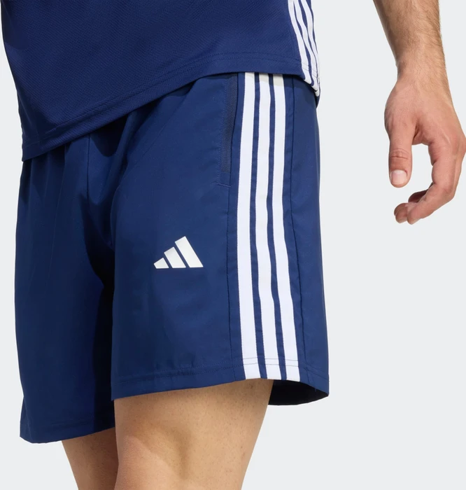 adidas Workout Essentials Base 3 Stripes Hose kurz dark blue/white (Herren)