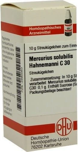 DHU Mercurius Solubilis Hahnemanni C30 Globuli, 10g