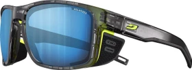 Julbo Shield schwarz durchscheinend glänzen-gelb/blau spectron hd4