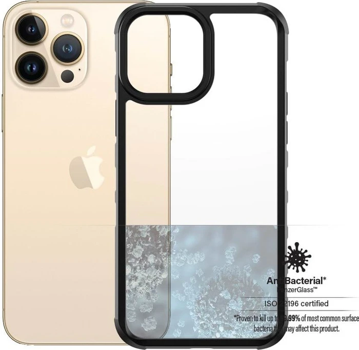 PanzerGlass SilverBullet Case für Apple iPhone 13 Pro Max schwarz/transparent