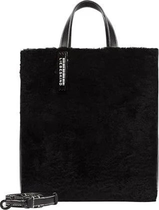 Liebeskind Berlin Paper Bag Shearling M Handtasche schwarz
