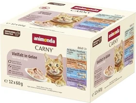 animonda Carny Adult Fine Fillets, Vielfalt in Gelee, 720g (12x 60g)