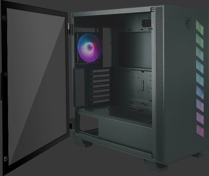 MSI MAG Vampiric 300R Midnight Green, Glasfenster