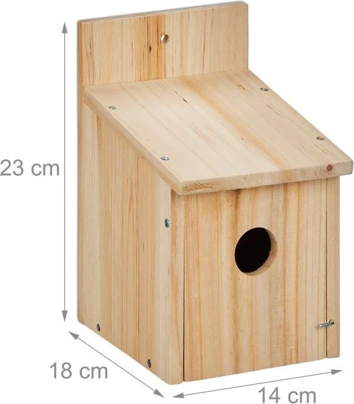Relaxdays Nistkasten Bausatz für Vögel