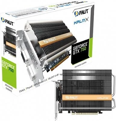 Palit GeForce GTX 750 KalmX, 2GB GDDR5, 2x DVI, Mini HDMI