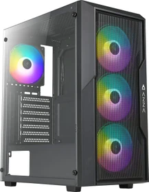AZZA Fighter Black, schwarz, Glasfenster (CSAZ-290)