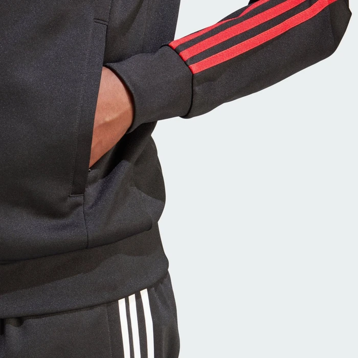 adidas Adicolor Classics SST Originals Trainingsjacke black/better scarlet (Herren)