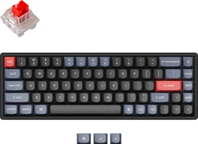 Keychron K6 Pro, PBT, schwarz, LEDs RGB, hot-swap, Keychron K Pro RED, USB/Bluetooth, US