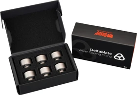 Thermal Grizzly DeltaMate Extender MF10, Verlängerung, G1/4", schwarz, 6er-Pack