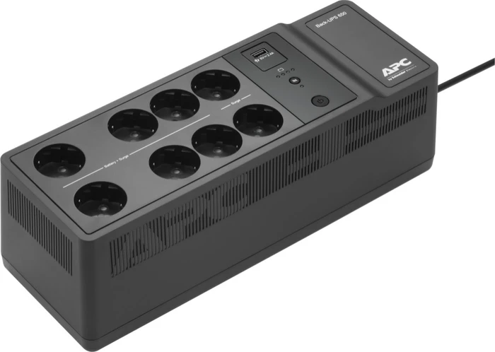 APC Back-UPS, 650VA, Steckdosenleiste, 8x Schuko, USB