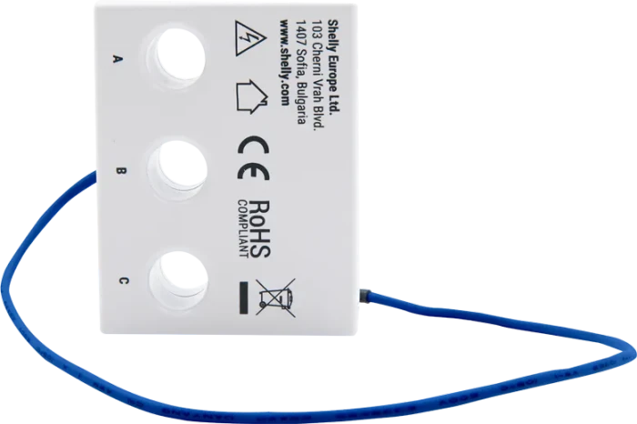 Shelly 3EM-63T Gen3, DIN-Schienen-Stromverbrauchsmessgerät, 3-Phasen, 63A, Strommesssensor