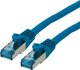 Roline / Secomp GHMT Patchkabel, Cat6a, S/FTP, RJ-45/RJ-45, 20m, blau