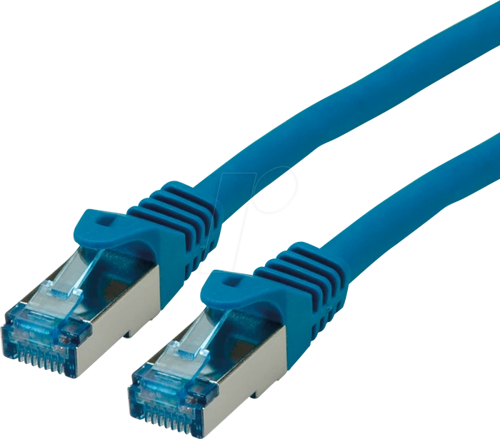 Roline / Secomp GHMT Patchkabel, Cat6a, S/FTP, RJ-45/RJ-45, 20m, blau
