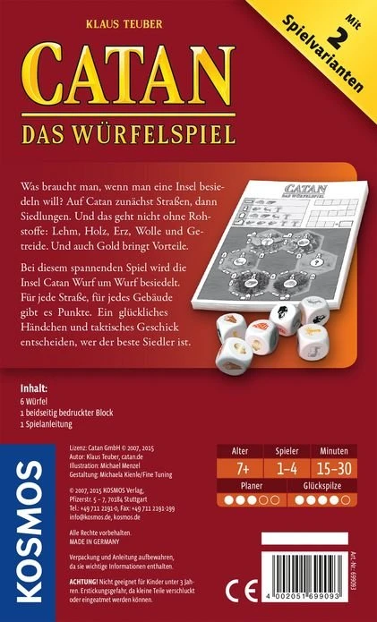 Die Siedler von Catan - Das Würfelspiel