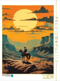 Calvendo Canyon der Freiheit: Ein Cowboy im Abendrot