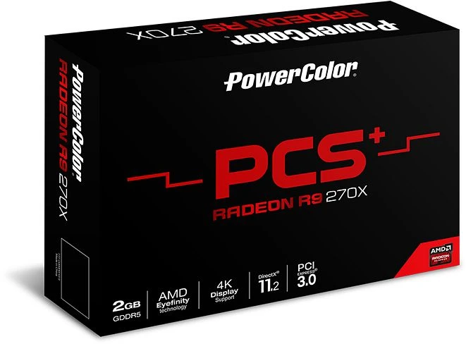 PowerColor Radeon R9 270X PCS+, 2GB GDDR5, 2x DVI, HDMI, DP