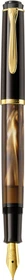 Pelikan Classic M200 braun marmoriert, rechte Hand, fein, Geschenkbox