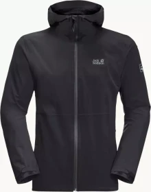 Jack Wolfskin Pack&Go Shell Funktionsjacke schwarz (Herren)
