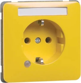 Peha Steckdose SCHUKO Beschriftungsfeld LED, gelb